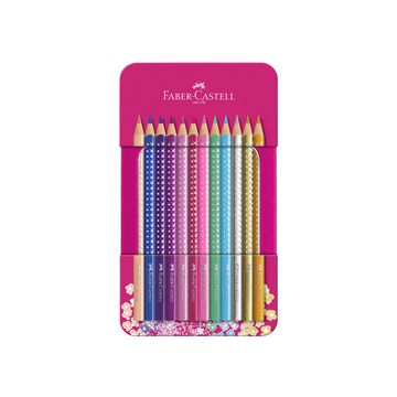 FABER-CASTELL Crayons de couleur triangulaires SPARKLE