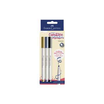 FABER-CASTELL Creative Marker GOLDFABER, blister de 3 FABER-CASTELL Creative Marker GOLDFABER, blister de 3
