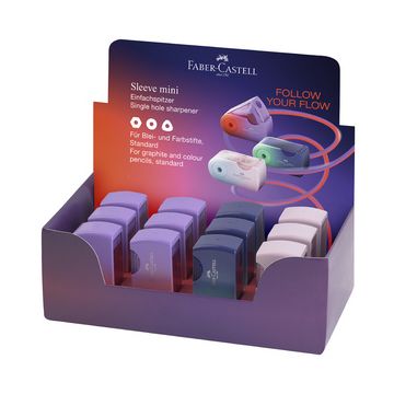 FABER-CASTELL Taille-crayon SLEEVE MINI Flow Edition x12