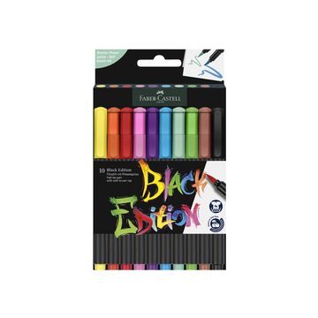 FABER-CASTELL Feutre Black Edition, étui de 10