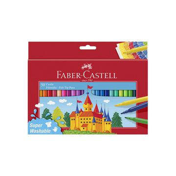FABER-CASTELL Feutre CASTLE, étui carton de 50 pièces