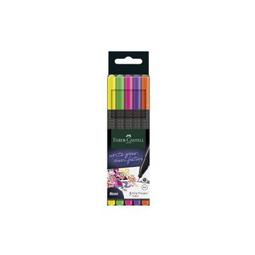 FABER-CASTELL Feutre pointe fine GRIP FINEPEN fluo, étui