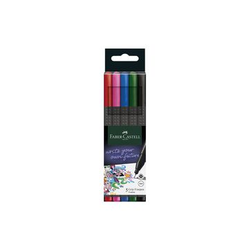 FABER-CASTELL Feutre pointe fine GRIP FINEPEN, étui de 5