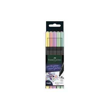 FABER-CASTELL Feutre pointe fine GRIP FINEPEN, étui de 5