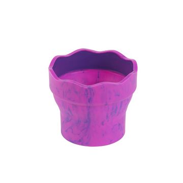 FABER-CASTELL Gobelet CLIC & GO, rose marbré