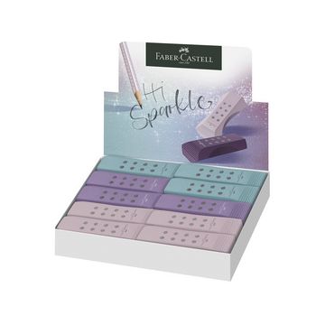 FABER-CASTELL Gomme en plastique RollOn SPARKLE, assorti x20