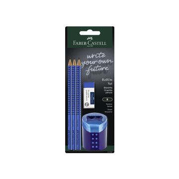 FABER-CASTELL Kit d'écriture RollOn, bleu