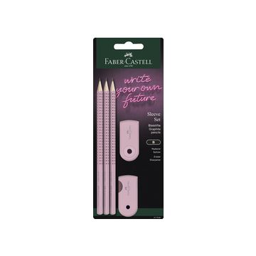 FABER-CASTELL Kit d'écriture SLEEVE, rose