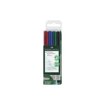 FABER-CASTELL Marqueur NonPermanent MULTIMARK F, étui de 4 FABER-CASTELL Marqueur NonPermanent MULTIMARK F, étui de 4