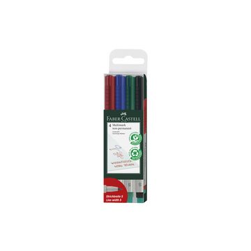 FABER-CASTELL Marqueur NonPermanent MULTIMARK S, étui de 4