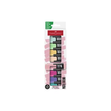 FABER-CASTELL Mini-surligneur TXTLNR Pastel, étui de 8