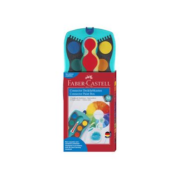 FABER-CASTELL Palette de peinture CONNECTOR, 12 couleurs