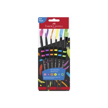 FABER-CASTELL Pinceau à poils synthétiques, set de 6