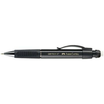 FABER-CASTELL Porte-mines GRIP PLUS 1307, noir-métallique