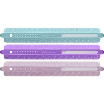 FABER-CASTELL Règle SPARKLE, 150 mm, assorti x6