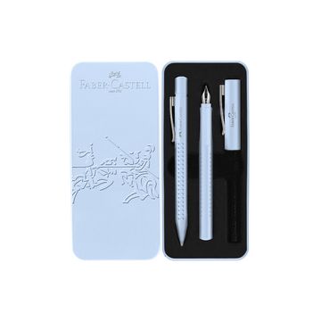 FABER-CASTELL Set d'écriture GRIP 2010 Harmony, bleu ciel
