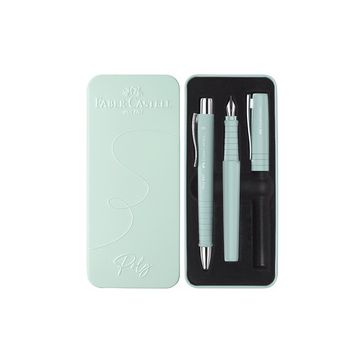 FABER-CASTELL Set de stylos POLY BALL/PEN, caribic blue