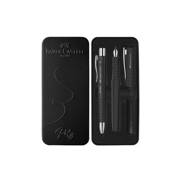 FABER-CASTELL Set de stylos POLY BALL/PEN, noir FABER-CASTELL Set de stylos POLY BALL/PEN, noir