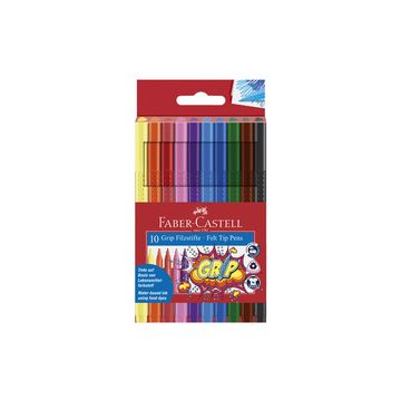 FABER-CASTELL Stylo feutre GRIP COLOUR MARKER, étui de 10
