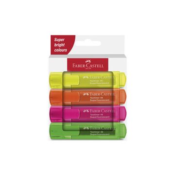 FABER-CASTELL Surligneur TEXTLINER 1546, étui en carton de 4
