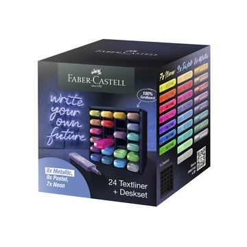 FABER-CASTELL Surligneur TEXTLINER 1546, en set de bureau