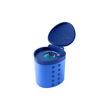 FABER-CASTELL Taille-crayon avec réservoir Grippy, bleu