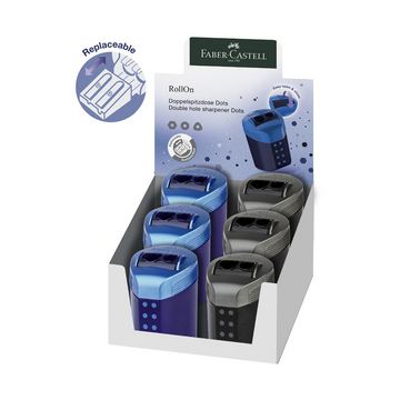 FABER-CASTELL Taille-crayon double RollOn DOTS, présentoir x6