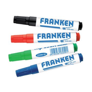 FRANKEN Marqueur pour chevalet de conférence, étui de 4