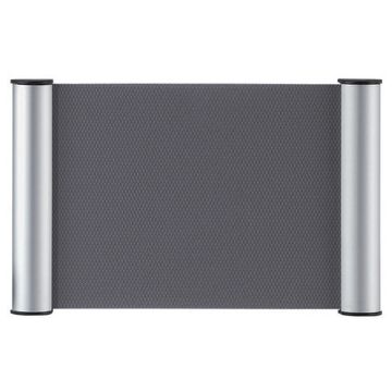 FRANKEN Plaque de porte clip, 148 x 148 mm, argent