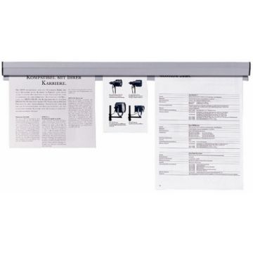 FRANKEN Rail de serrage pour papier, autocollant, longueur: