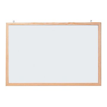 FRANKEN Tableau mural blanc avec cadre en bois, 400 x 300 mm