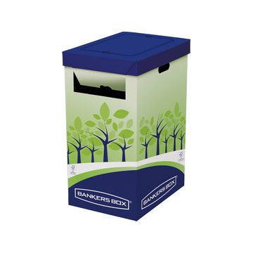 Fellowes BANKERS BOX Collecteur de recyclage, vert/bleu x2