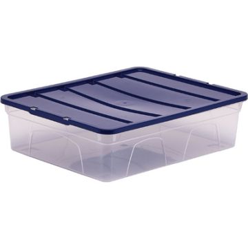 Fellowes Boîte de rangement BANKERS BOX, 12 L, transparent