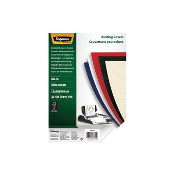 Fellowes Couverture pour reliure Delta, grain cuir, ivoire