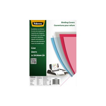 Fellowes Couverture, A4, PET, transparent, 0,25 mm