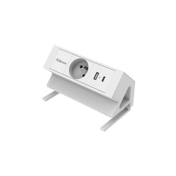 Fellowes Multiprise de table Power Desk, type E, blanc