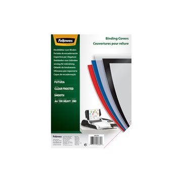 Fellowes Plats de couverture Futura, A4, PP, transparent