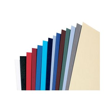 GBC Couverture de reliure grain cuir, A5, 250 g/m2, noir