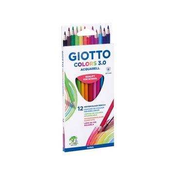 GIOTTO Crayon de couleur COLOR 3.0 ACQUARELL, étui de 12