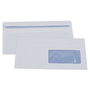 GPV Enveloppes ECO, DL 110 x 220 mm, avec fenêtre, blanc
