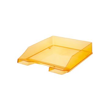 HAN Corbeille à courrier KLASSIK TRANSPARENT, A4, orange x6