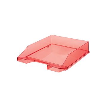 HAN Corbeille à courrier KLASSIK TRANSPARENT, A4, rouge x6