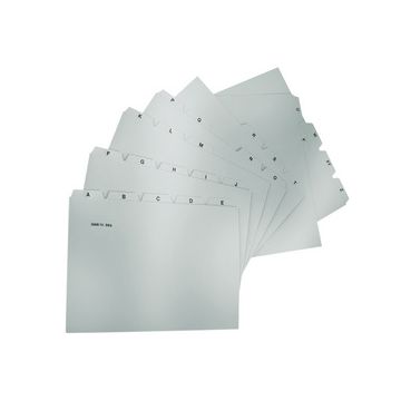 HAN Index alphabétique A-Z, PP, A7 paysage, 25 onglets, gris
