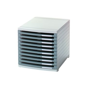 HAN Module de classement CONTUR, 10 tiroirs ouverts, gris