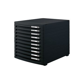 HAN Module de classement CONTUR, 10 tiroirs, noir