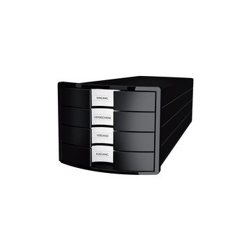 HAN Module de classement IMPULS 2.0, 4 tiroirs, noir/