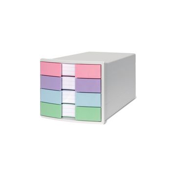 HAN Module de classement IMPULS, 4 tiroirs, blanc/pastel