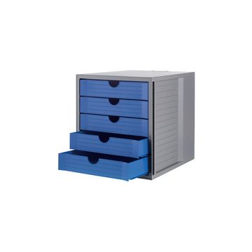 HAN Module de classement SYSTEM BOX KARMA, 5 tiroirs, gris/