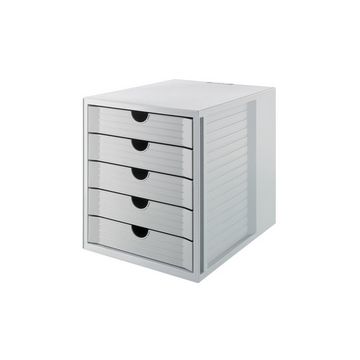 HAN Module de classement SYSTEM BOX KARMA, 5 tiroirs, gris