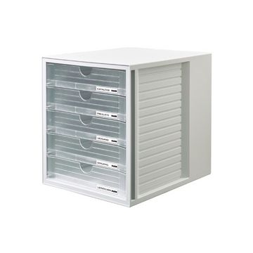 HAN Module de classement SYSTEMBOX, 5 tiroirs, gris/clair